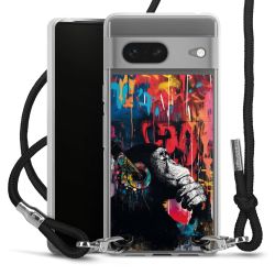 New Carry Case Transparent Stoff schwarz/silber