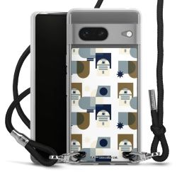 New Carry Case Transparent Stoff schwarz/silber