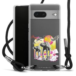 New Carry Case Transparent Stoff schwarz/silber