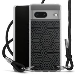 New Carry Case Transparent Stoff schwarz/silber