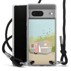 New Carry Case Transparent Stoff schwarz/silber