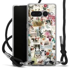 Carry Case Transparent Fabric black/silver