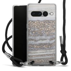 Carry Case Transparent Fabric black/silver