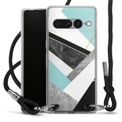 Carry Case Transparent Fabric black/silver