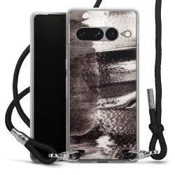 Carry Case Transparent Fabric black/silver