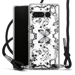 Carry Case Transparent Fabric black/silver