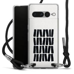 Carry Case Transparent Fabric black/silver