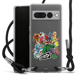 New Carry Case Transparent Stoff schwarz/silber