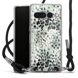 New Carry Case Transparent Stoff schwarz/silber
