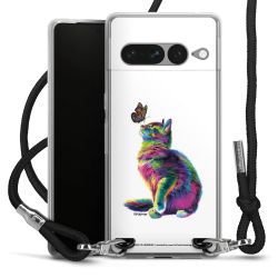 New Carry Case Transparent Stoff schwarz/silber