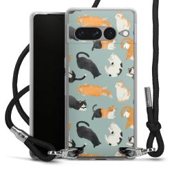 New Carry Case Transparent Stoff schwarz/silber