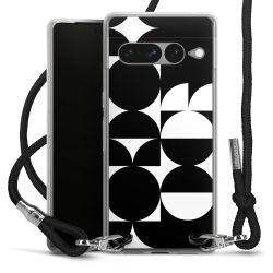 New Carry Case Transparent Stoff schwarz/silber