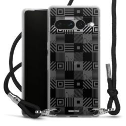 New Carry Case Transparent Stoff schwarz/silber