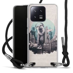 Carry Case Transparent Fabric black/silver