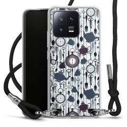 Carry Case Transparent Fabric black/silver