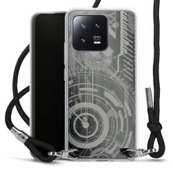 Carry Case Transparent Fabric black/silver