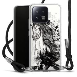 Carry Case Transparent Fabric black/silver