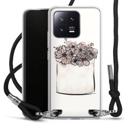 Carry Case Transparent Fabric black/silver