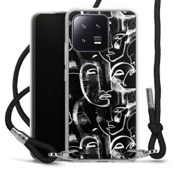 Carry Case Transparent Fabric black/silver