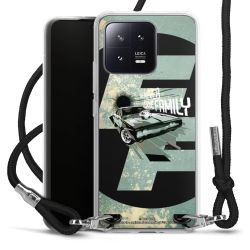 Carry Case Transparent Fabric black/silver