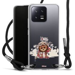 New Carry Case Transparent Stoff schwarz/silber