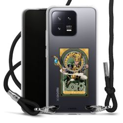 New Carry Case Transparent Stoff schwarz/silber