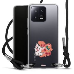 New Carry Case Transparent Stoff schwarz/silber