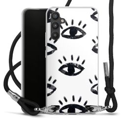 Carry Case Transparent Fabric black/silver