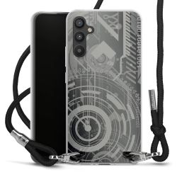 Carry Case Transparent Fabric black/silver