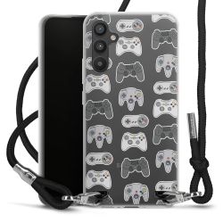 Carry Case Transparent Fabric black/silver