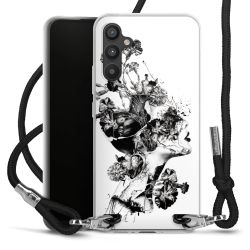 Carry Case Transparent Fabric black/silver