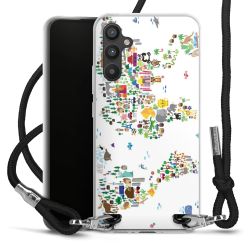 Carry Case Transparent Fabric black/silver