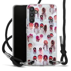 Carry Case Transparent Fabric black/silver