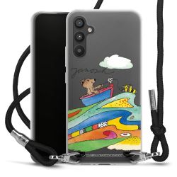 New Carry Case Transparent Stoff schwarz/silber