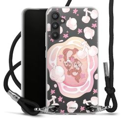 New Carry Case Transparent Stoff schwarz/silber