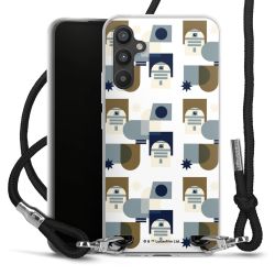 New Carry Case Transparent Stoff schwarz/silber