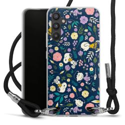 New Carry Case Transparent Stoff schwarz/silber