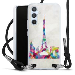 Carry Case Transparent Fabric black/silver