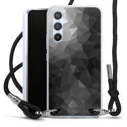 Carry Case Transparent Fabric black/silver