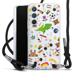 Carry Case Transparent Fabric black/silver