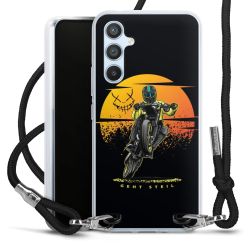 Carry Case Stoff schwarz/silber