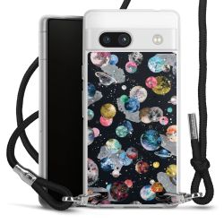 Carry Case Transparent Fabric black/silver