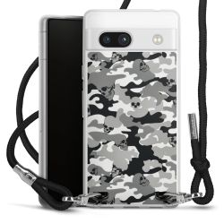 New Carry Case Transparent Stoff schwarz/silber