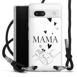 New Carry Case Transparent Stoff schwarz/silber