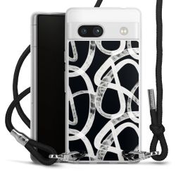 New Carry Case Transparent Stoff schwarz/silber