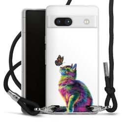 New Carry Case Transparent Stoff schwarz/silber