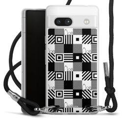 New Carry Case Transparent Stoff schwarz/silber