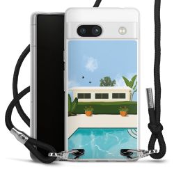 New Carry Case Transparent Stoff schwarz/silber