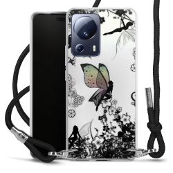 Carry Case Transparent Fabric black/silver