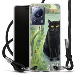 New Carry Case Transparent Stoff schwarz/silber